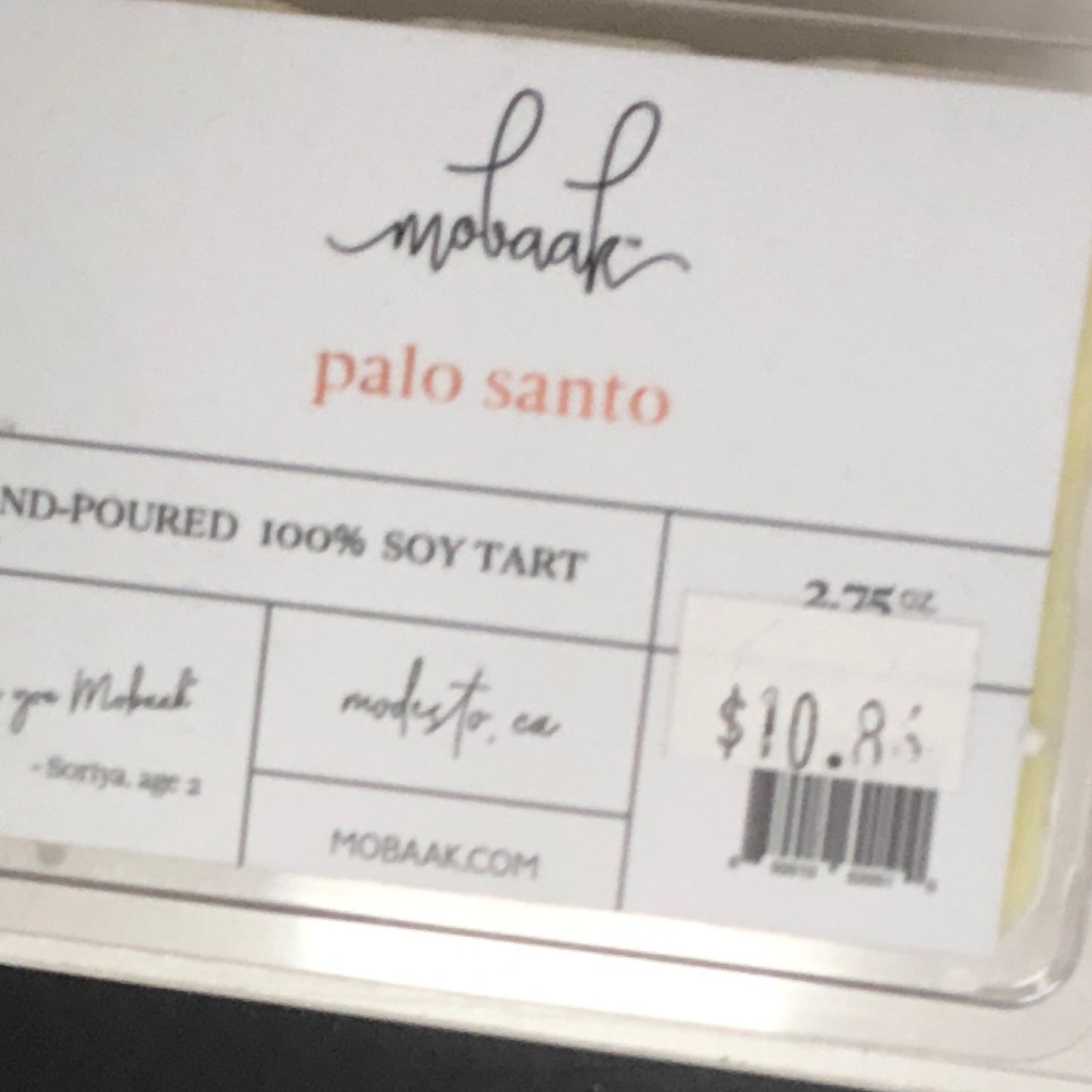 Soy Tarts (Palo Santo)